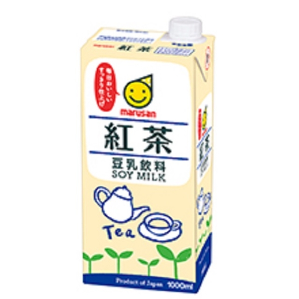 Marusan black tea flavored soy milk drinks 1000 ml