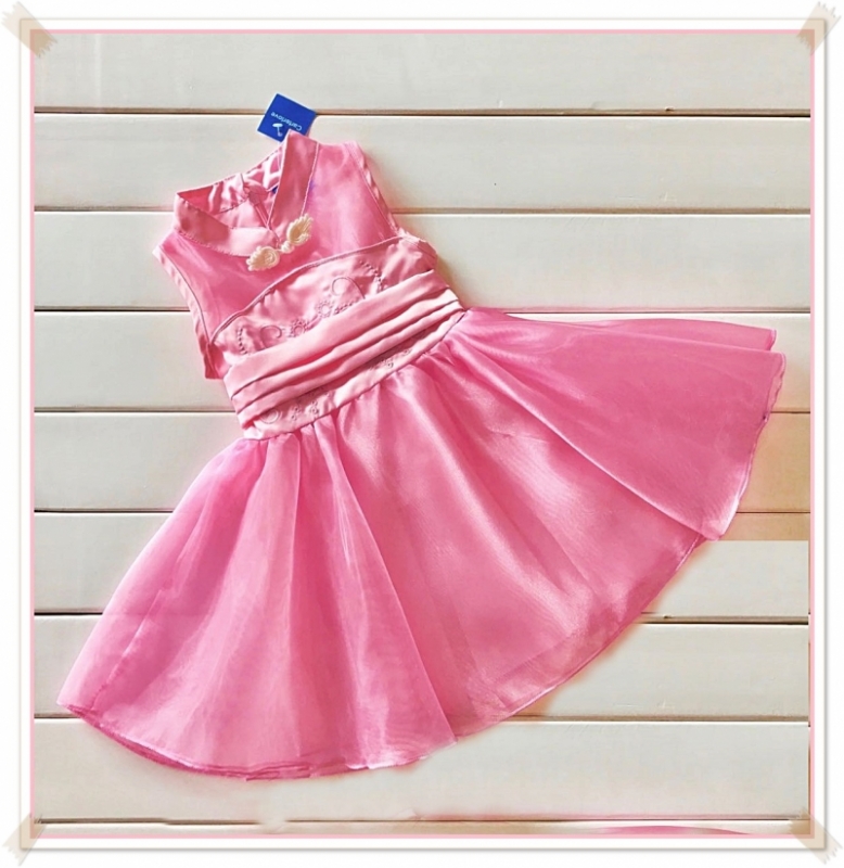Elegant Pinky Party Dress