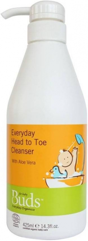 BUDS EVERYDAY ORGANICS: EVERYDAY HEAD TO TOE CLEANSER - 425ML