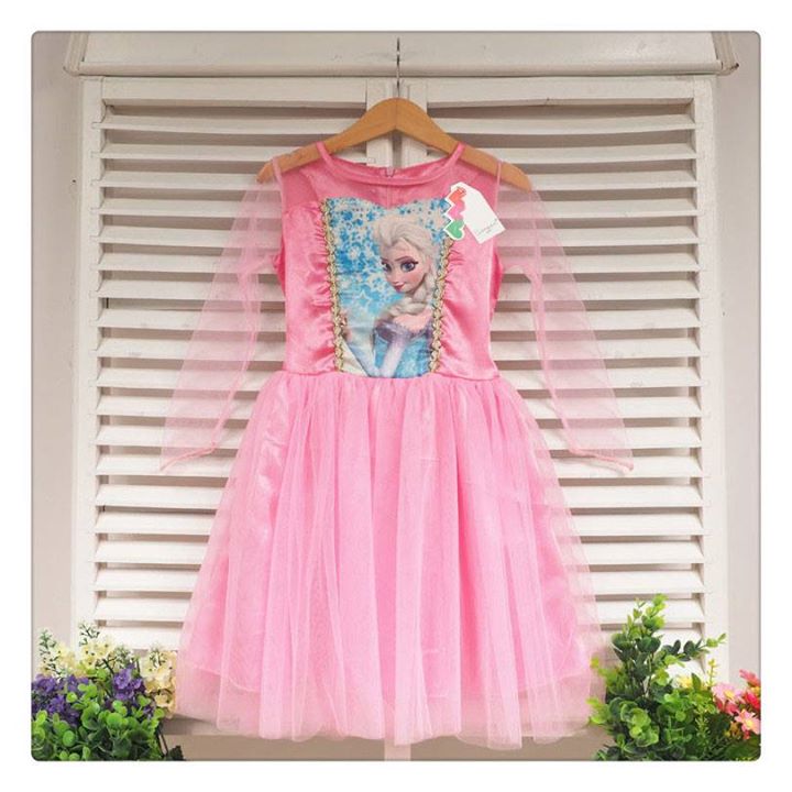 Queen Pink Elsa Frozen Dress