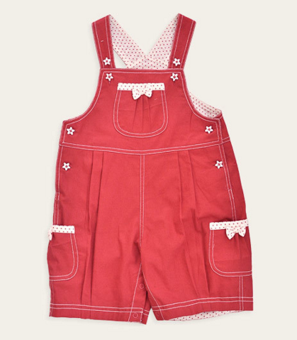 Red Bow Lovely Overall