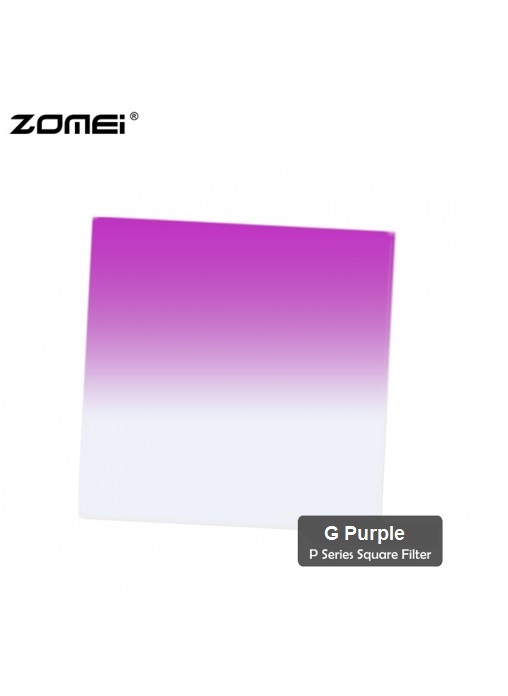 Zomei G Purple Graduated Purple Color Square Filter(Fit for Cokin Holder)