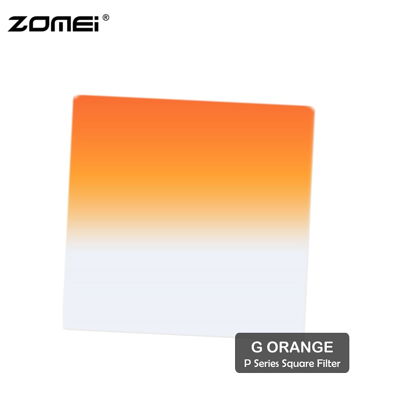 Zomei G Orange Graduated Orange Color Square Filter(Fit for Cokin Holder)