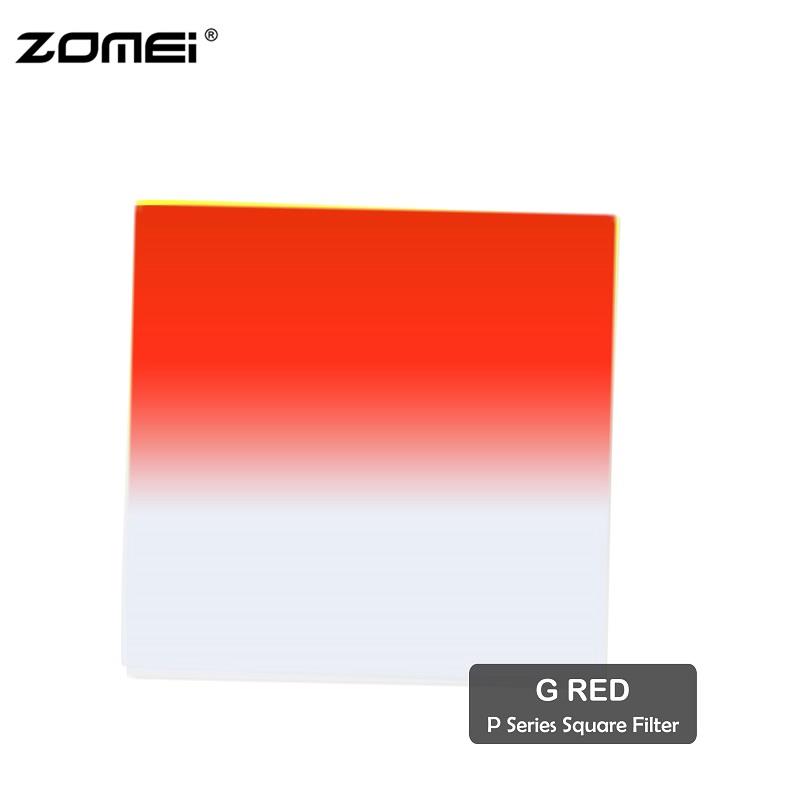 Zomei G Red Graduated Red Color Square Filter(Fit for Cokin Holder)