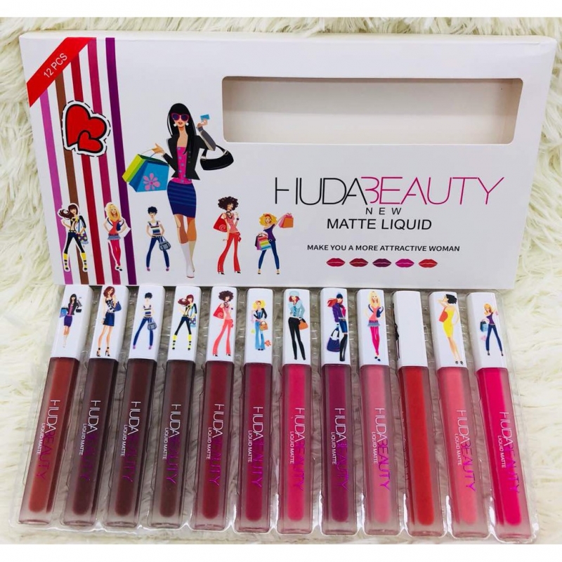 Huda Beauty Lipstick Set 12 in 1