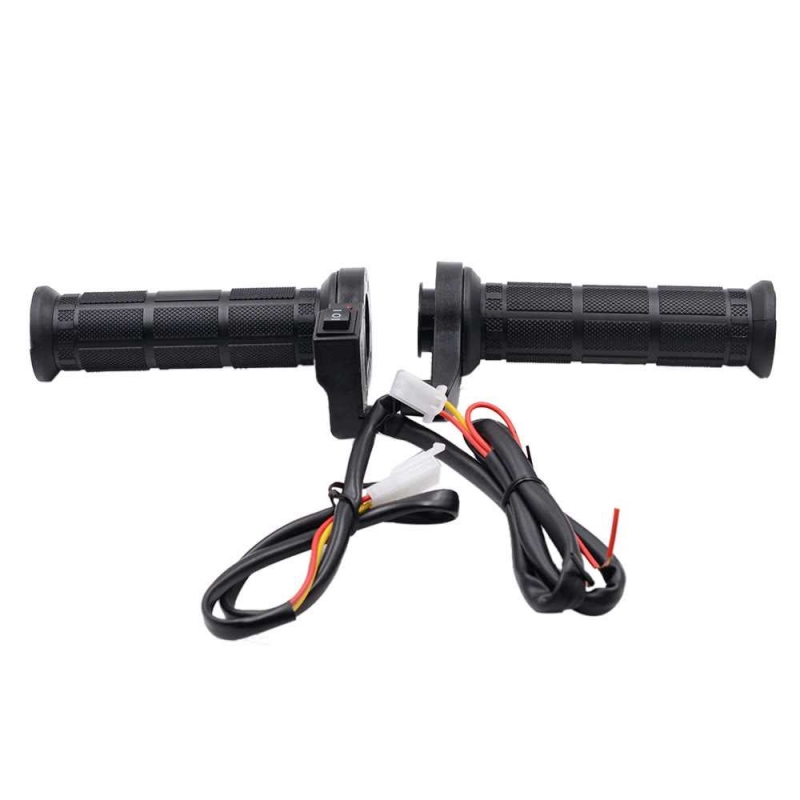 One Pair of 12V Motorcycle Heated Grips Hot/Warm Handlebar with Switch