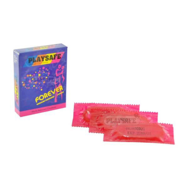 Playsafe Forever Condom - 3\'s Kondom Lubricated Superthin