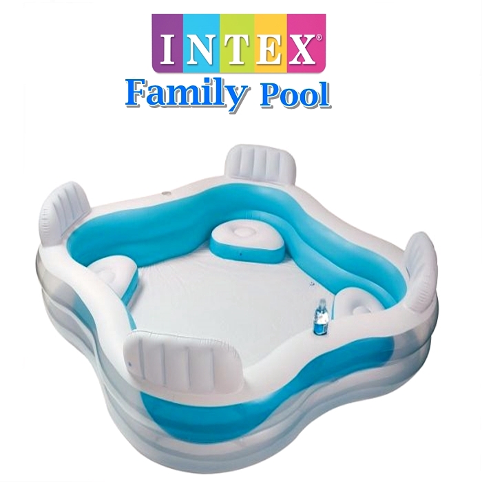 Terbaharu! Kolam Renang Keluarga Intex / Backrest Family Home Swimming Pool Intex 56475