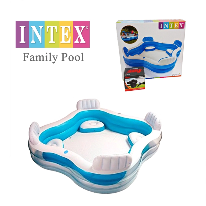 Terbaharu! Kolam Renang Keluarga Intex / Backrest Family Home Swimming Pool Intex 56475