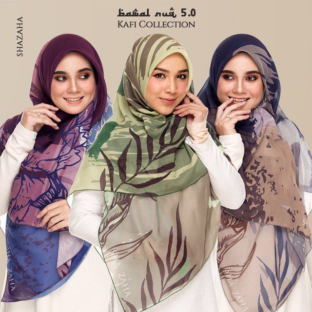 BAWAL NUQ 5.0 by SHAZAHA | Bawal Printed Premium Cotton Voile Bidang 55 | Labuh | Kain Sejuk | Senang Bentuk
