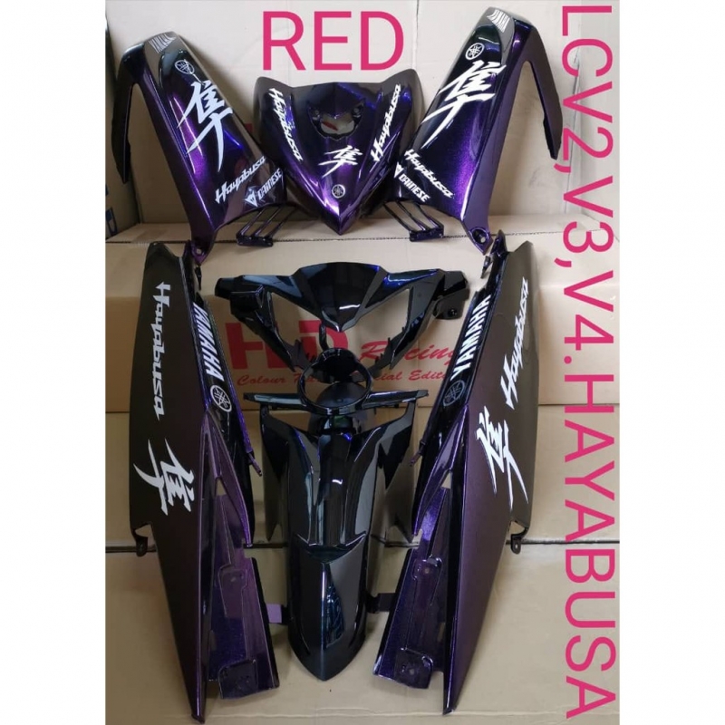 Ready Stock Yamaha Lc135 V2 V3 V4 Hayabusa Colour Parts Body Coverset Hld Racing Handle Cover