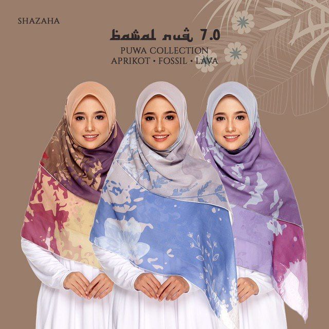 BAWAL NUQ 7.0 by SHAZAHA | Bawal Printed Premium Cotton Voile Bidang 55 | Labuh | Kain Sejuk | Senang Bentuk