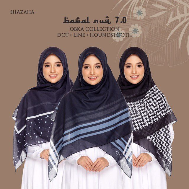 BAWAL NUQ 7.0 by SHAZAHA | Bawal Printed Premium Cotton Voile Bidang 55 | Labuh | Kain Sejuk | Senang Bentuk