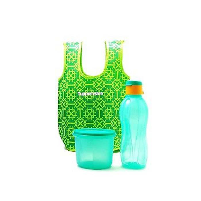 TUPPERWARE ECO BOTTLE 500ML SNACK N ALL FREE POUCH