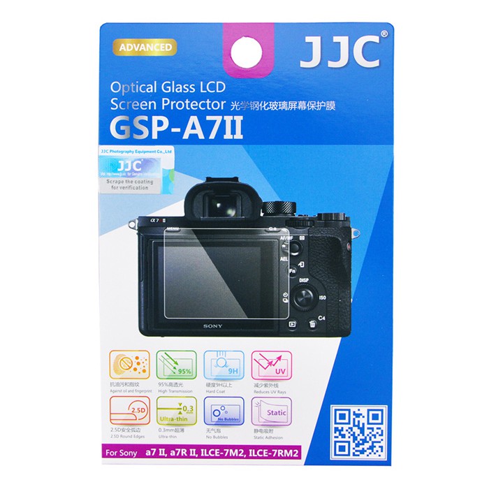 JJC Ultra-thin LCD Screen Protector for SONY-GSP-A7II,A9,A7RIII,A7II