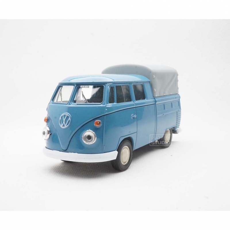 Welly VW Volkswagen T1 Double Cabin Pick Up 1950 1/34 Diecast Car model Blue