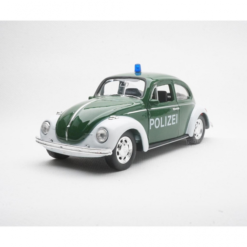 Welly VOLKSWAGEN Classical Beetle Police Die-cast toyt Car model Green