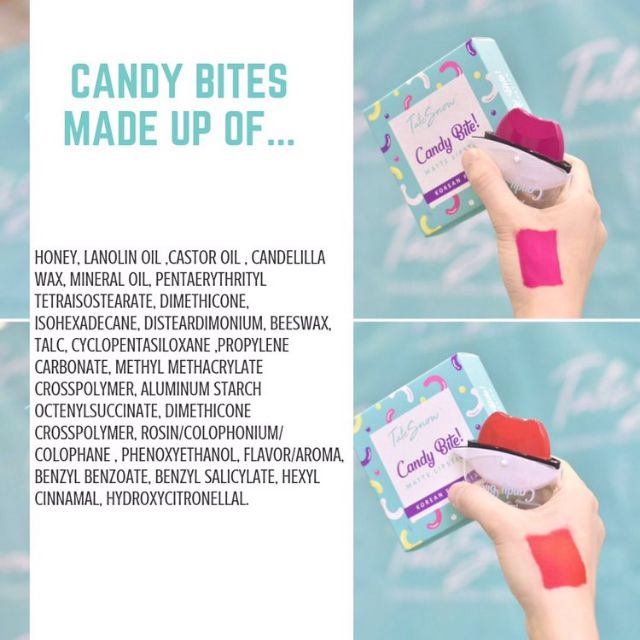 TATESNOW Candybite Matte Lipstick (Korea Formulation)