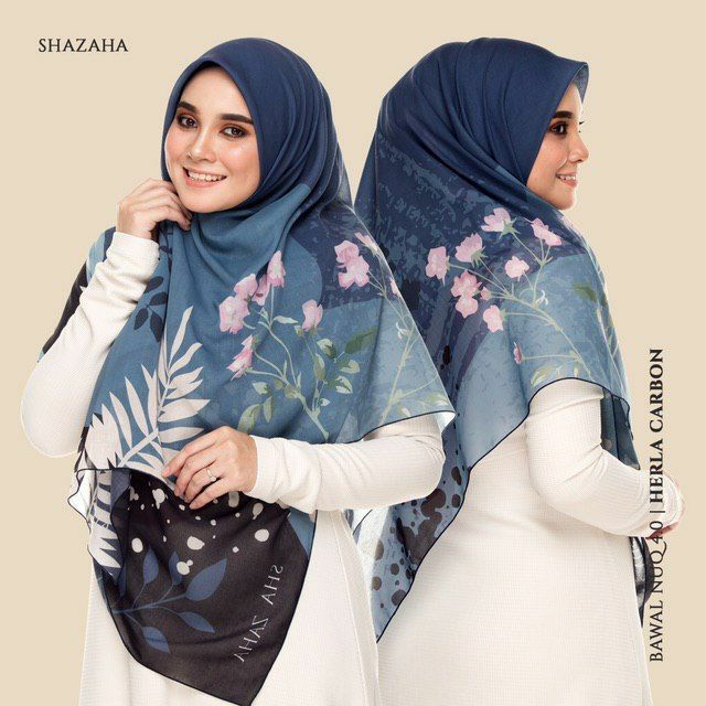BAWAL NUQ 4.0 by SHAZAHA | Bawal Printed Premium Cotton Voile Bidang 55 | Labuh | Kain Sejuk | Senang Bentuk