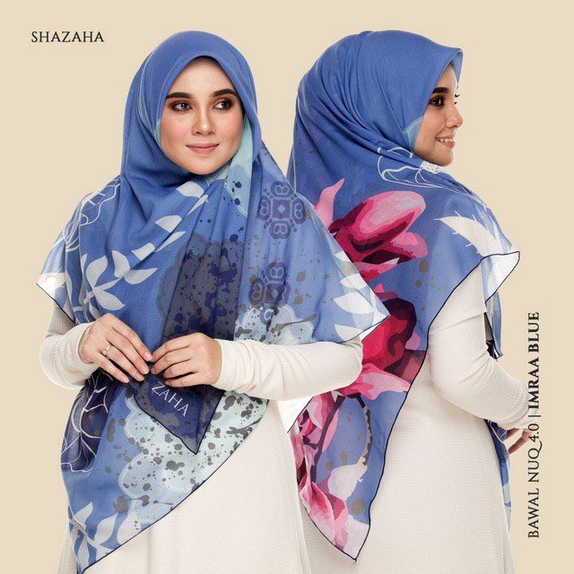 BAWAL NUQ 4.0 by SHAZAHA | Bawal Printed Premium Cotton Voile Bidang 55 | Labuh | Kain Sejuk | Senang Bentuk
