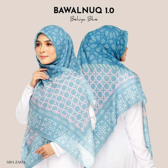 BAWAL NUQ 1.0 by SHAZAHA | Bawal Printed Premium Cotton Voile Bidang 55 | Labuh | Kain Sejuk | Senang Bentuk
