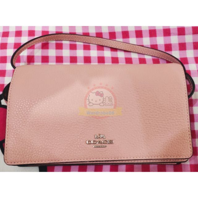 Coach f30256 best sale foldover crossbody clutch