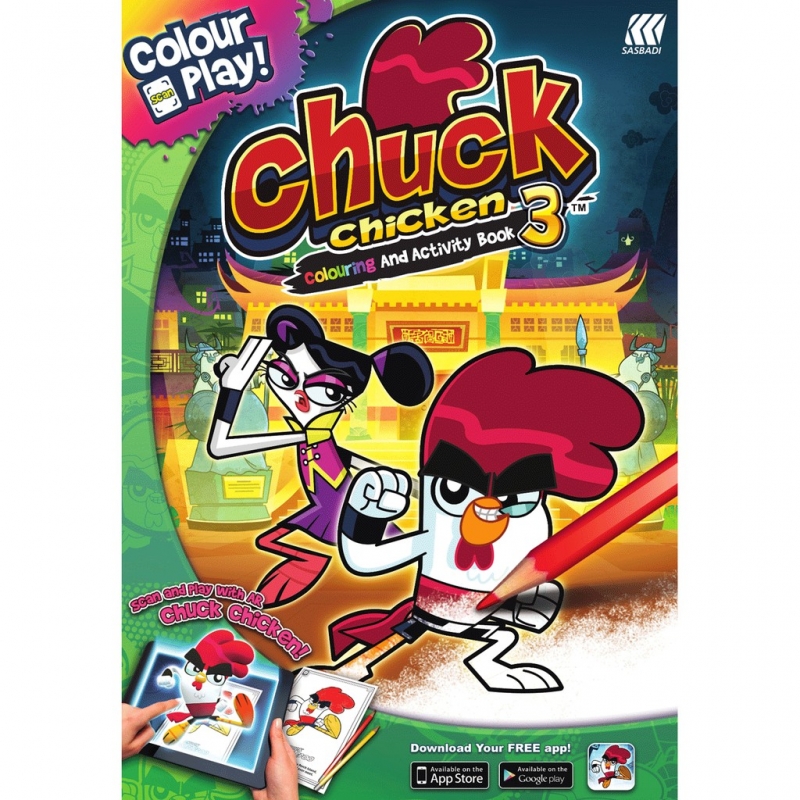Chuck Chicken: Colouring and Activity Book AR (3 Books)