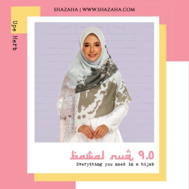 BAWAL NUQ 9.0 by SHAZAHA | Bawal Printed Premium Cotton Voile Bidang 55 | Labuh | Kain Sejuk | Senang Bentuk