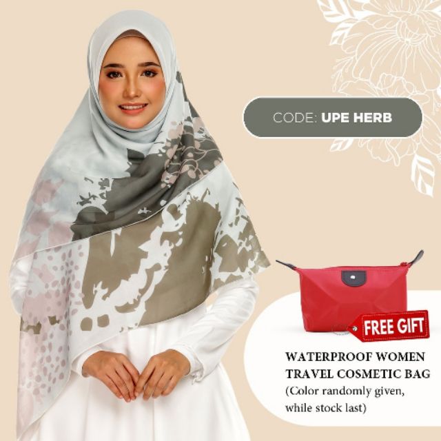 Bawal NUQ by SHAZAHA | Bawal Printed Premium Cotton Voile Bidang 55 | Modern Hijab