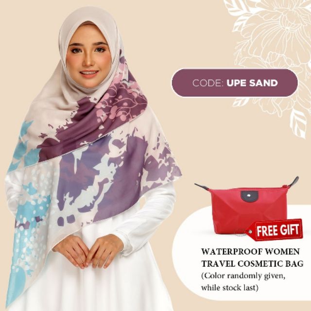 Bawal NUQ by SHAZAHA | Bawal Printed Premium Cotton Voile Bidang 55 | Modern Hijab