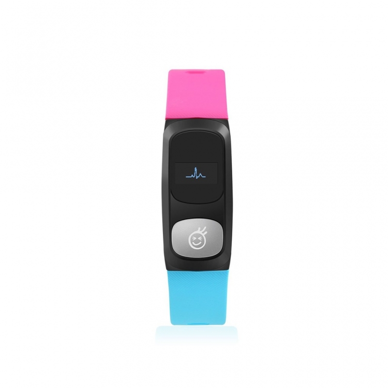 HeHa Qi Pink-Blue Fit Trackers With Clock Pedometer Calorie Burned Tracker Burner Counter