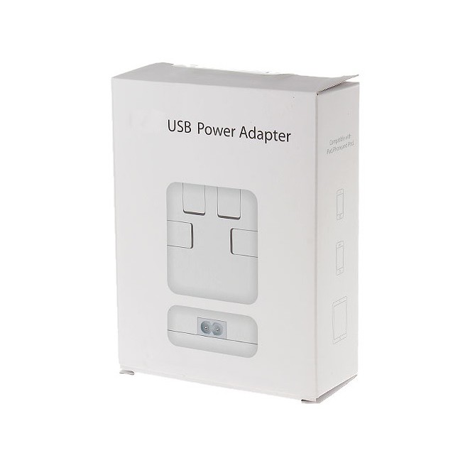 20W USB Power Adapter 4 Ports Fast Charger White Colour US Plug with 2 pin adapter 1 Month Warranty [CLERANCE SALE]