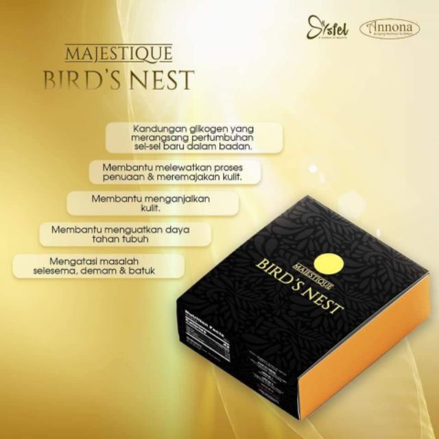 MAJESTIQUE BIRD'S NEST WITH GINSENG | 93% BIRDNEST 2% GINSENG | BY SYSFEL X ANNONA
