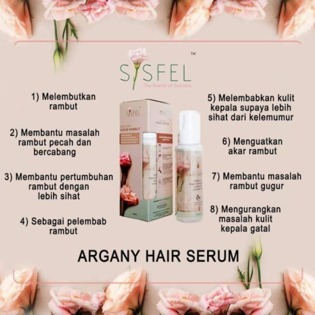 Argany Hair Serum (Unisex) | Serum Rambut | Untuk Semua Masalah Rambut