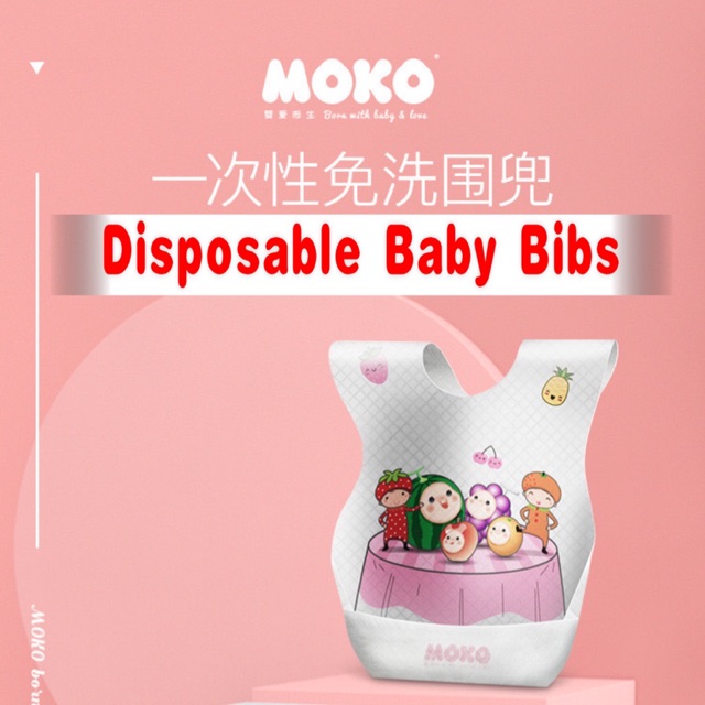 Autumnz - Disposable Baby Bibs (6pcs) /Celemek Bayi Pakai Buang