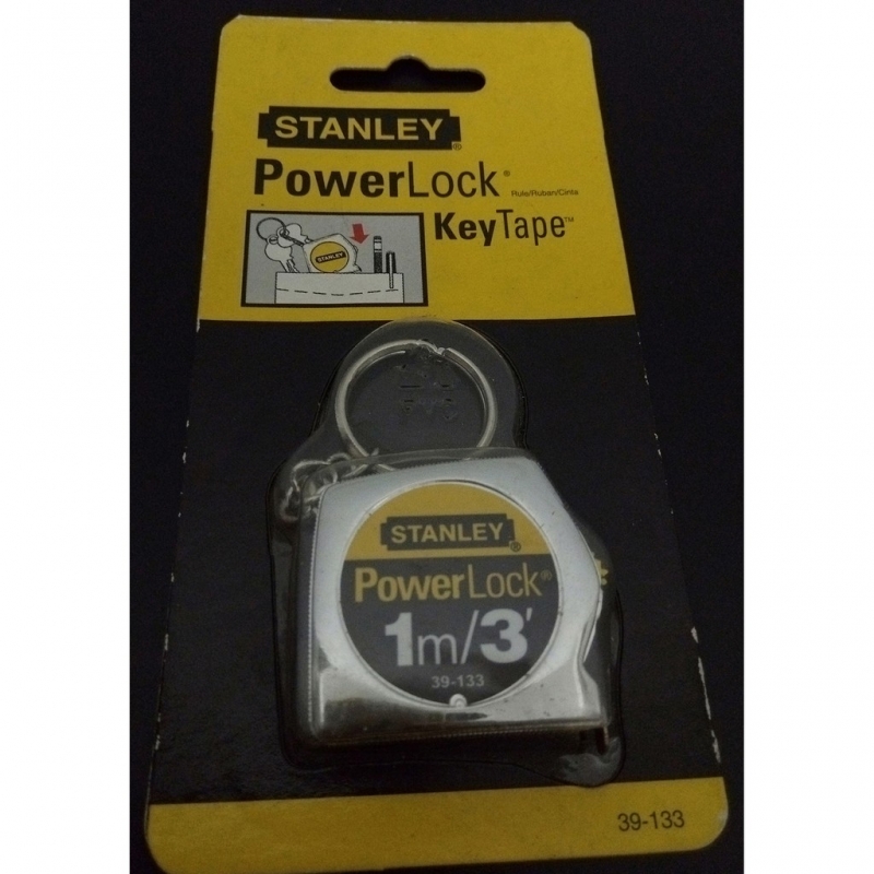 Stanley 39-130 PowerLock Key Chain Measuring Tape, 3' x 1/4