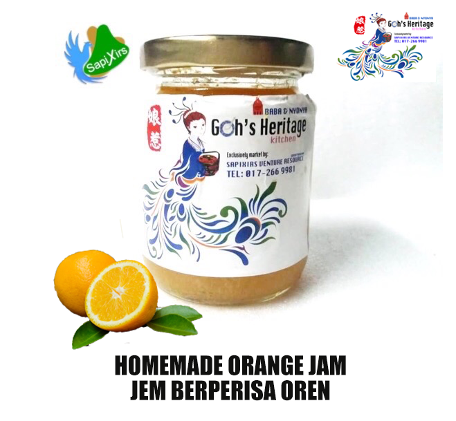 100% Pure Orange\'s Homemade Jam by Goh\'s Kitchen Melaka | Jem Oren Asli