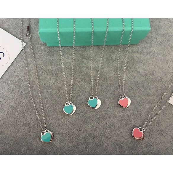 Hot Jewelry Set Pink Tiffany Blue Love Pendant Necklace