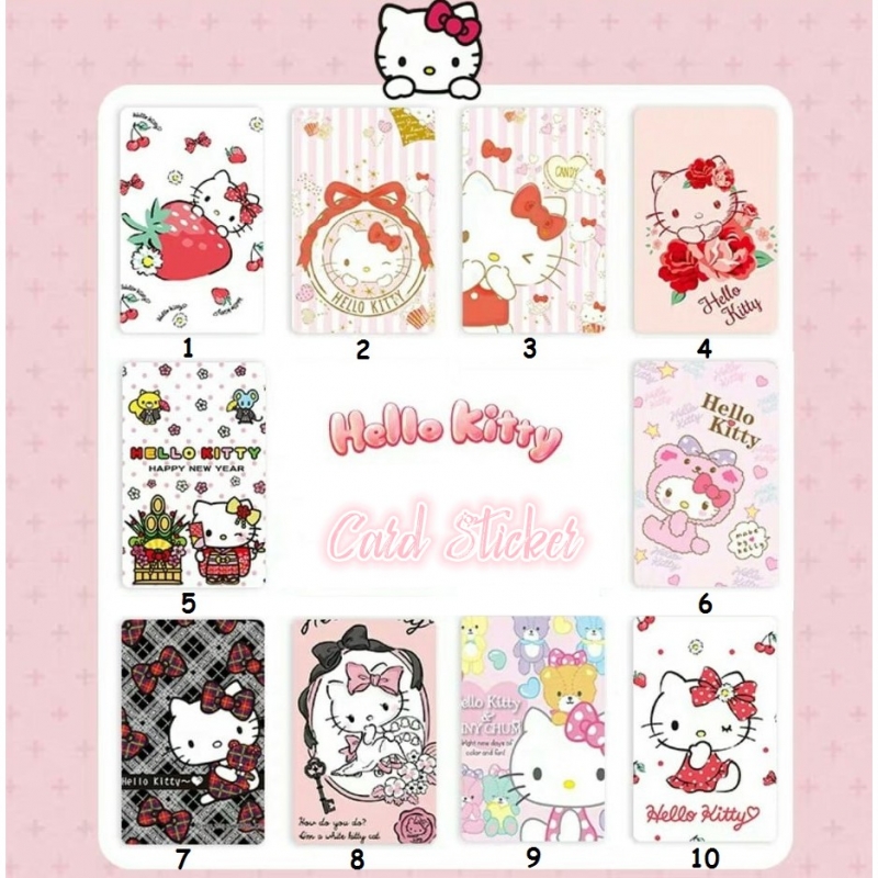 Hello Kitty Cute Card Sticker Touch N go Sticker