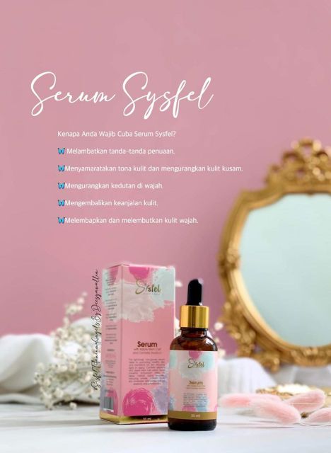 Serum Anti Aging by Sysfel | Serum with Apple Stem Cell and Centella Asiatica + Free Gift 🎁