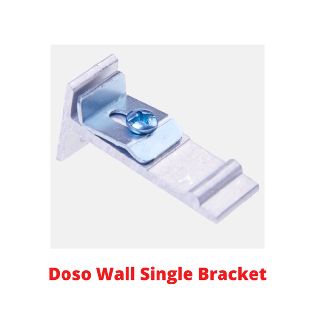 (WHOLESALE) Doso Super Curtain Bracket (Wall) Aluminium Rail Langsir Bracket (Dinding)