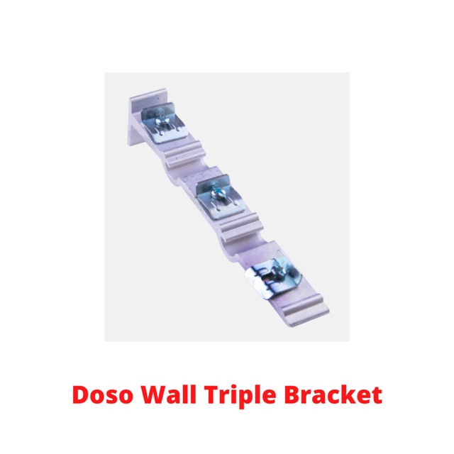 (WHOLESALE) Doso Super Curtain Bracket (Wall) Aluminium Rail Langsir Bracket (Dinding)