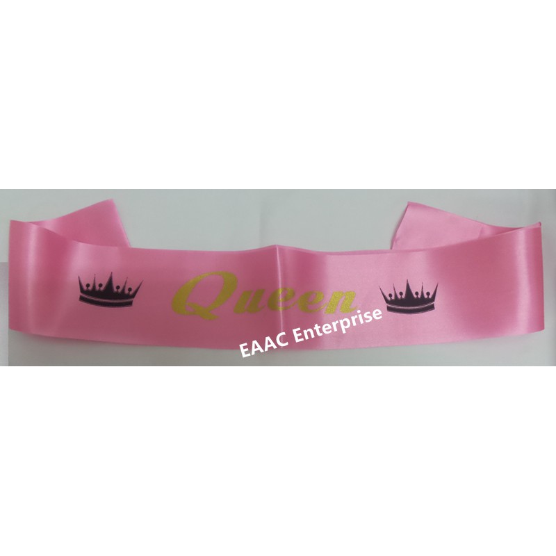 Ready Stock! Queen Selempang Sash Party Decoration Covocation