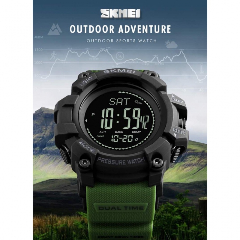 [LOCAL SELLER] SKMEI 1358 Hiking Compass Pedometer Sport Watch