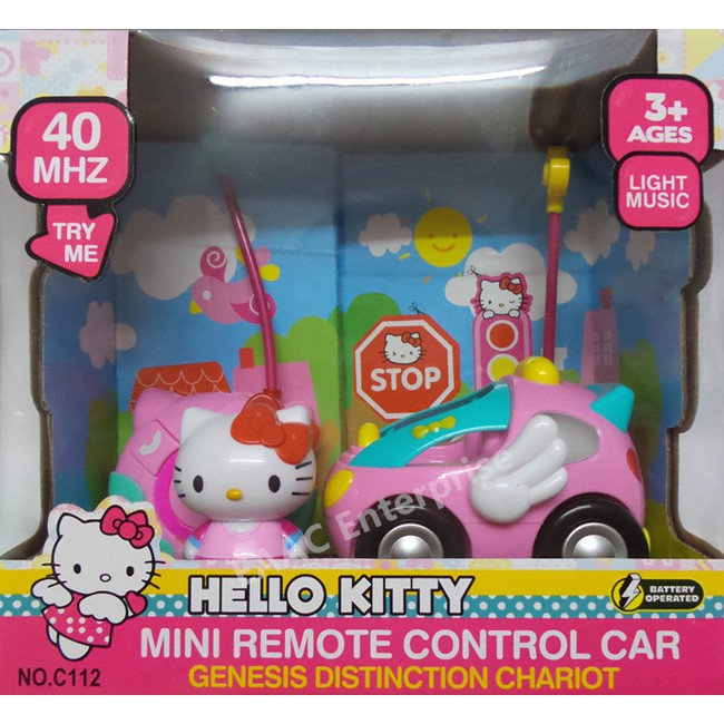 RC Remote Control Hello Kitty Car + Music + Lights Toys