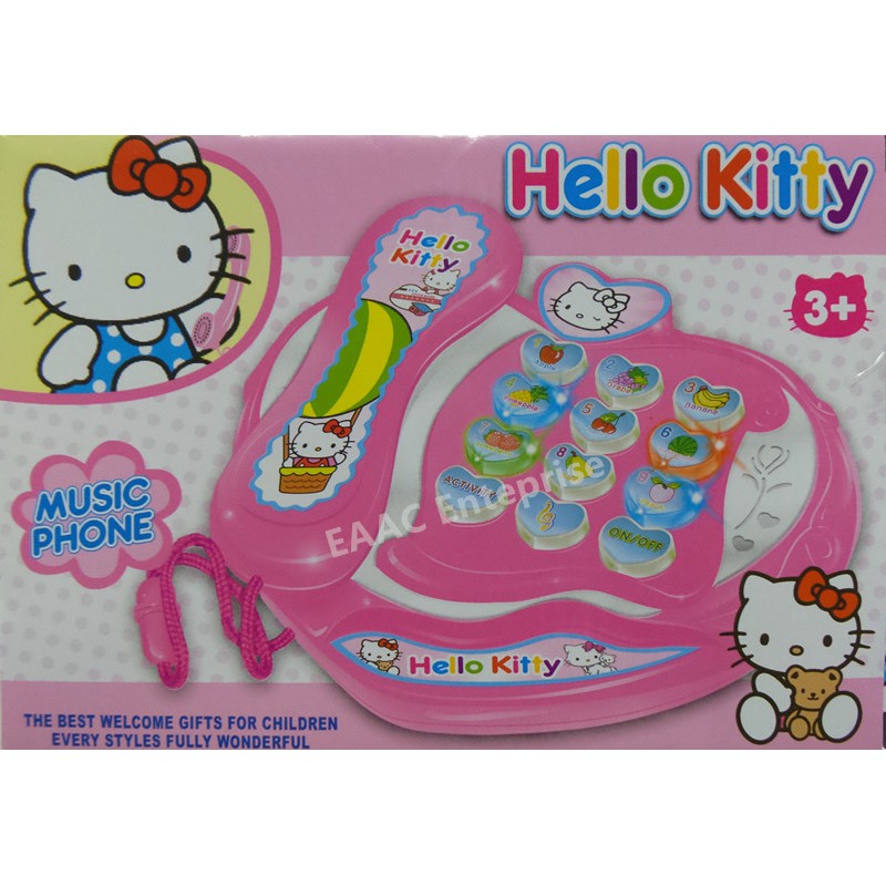 Hello Kitty Cute Musical Phone Toys Baby Toys Kids Toys