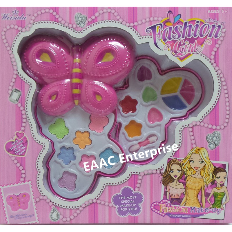 Butterfly Washable Beauty Make Up Set Cosmetic Set- A toy for kids