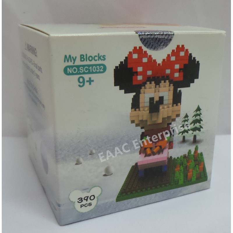 Schess Disney Minnie 2 Nano size Diamond Building Block - 390pcs