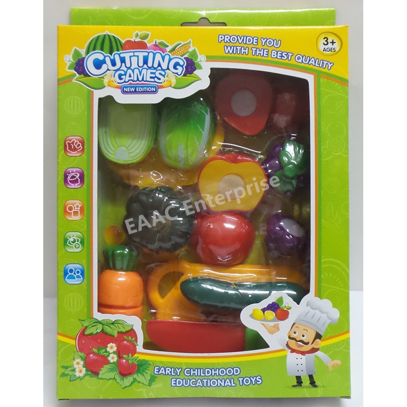Fruit & Vegetabale Cut Set - Early Educational Toys