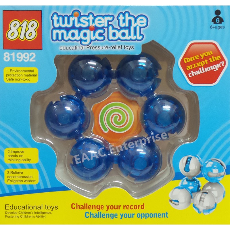 Twister Magic Ball Pressure Relief Puzzle Cube - Early Learning Toys
